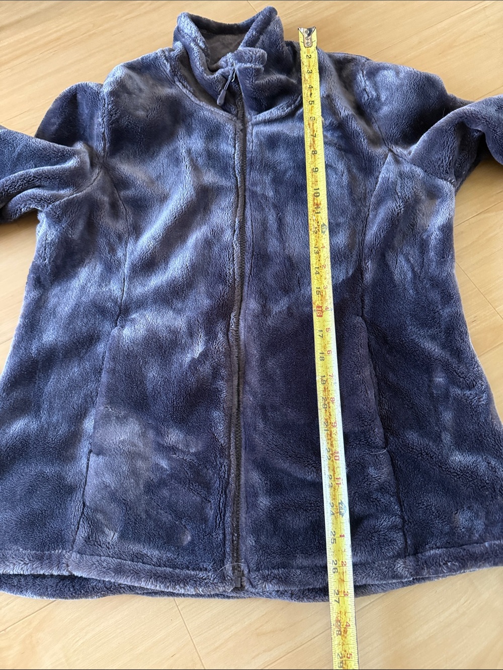 32 DEGREES WOMENS PLUSH FAUX FUR FULL ZIP JACKET SIZE LARGE BLUE GRAY COLORWAY - Picture 13 of 14